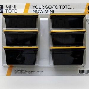 Teeny Tote Tiktok Viral Mini Plastic Storage Totes Set Of 6